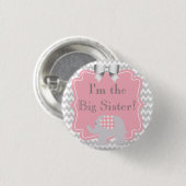 Custom Baby Shower Party I'm the Big Sister Button | Zazzle