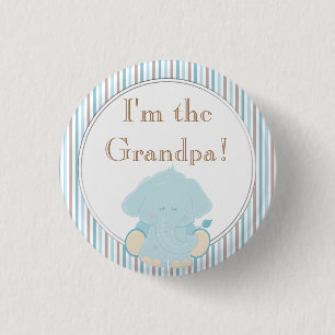 Custom Baby Shower Party I'm the Grandpa Button