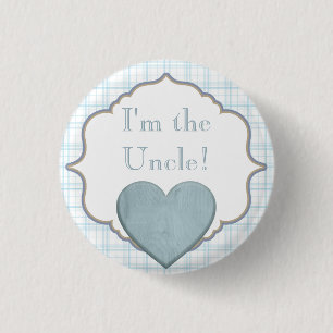 Custom Baby Shower Party I'm the Uncle Button