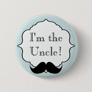 Custom Baby Shower Party I'm the Uncle Button