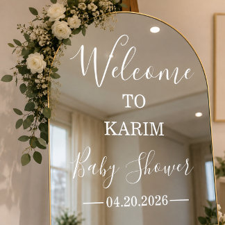 Custom Baby Shower Welcome Sign | Personalized