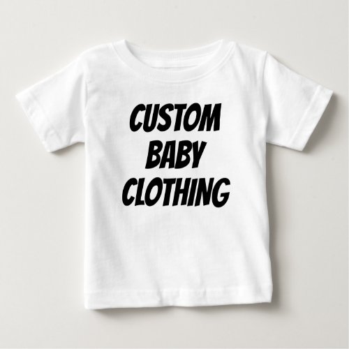 Custom Baby T_Shirt Blank Template