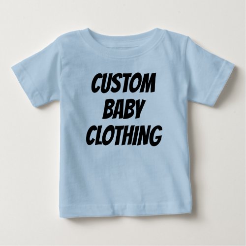 Custom Baby T_Shirt Blank Template