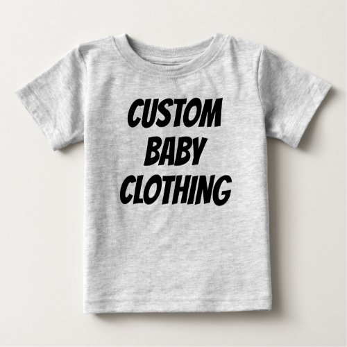 Custom Baby T_Shirt Blank Template