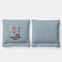 Custom Baby's first birthday 4 Photo collage