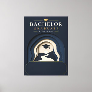 Custom Bachelor Degree Graduate 2026 Gift Canvas Print