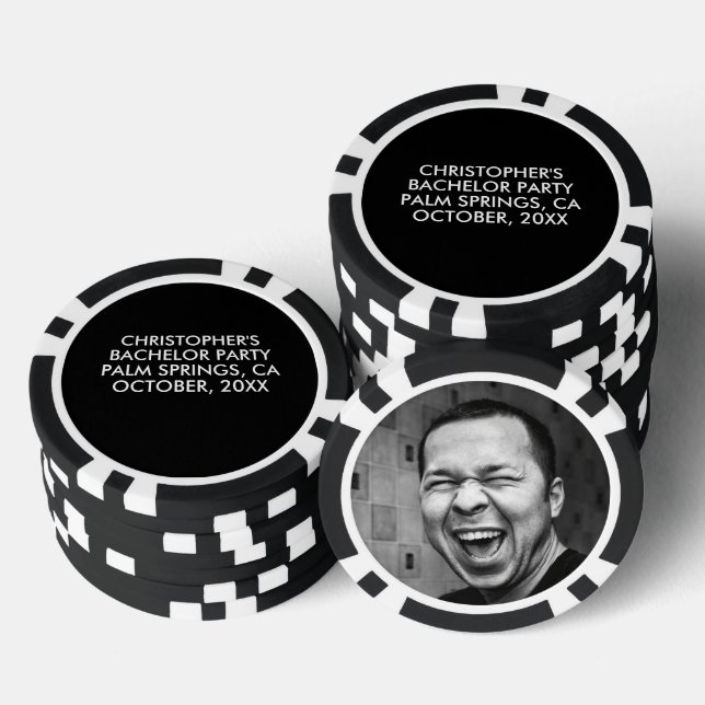 Custom Bachelor Favor Golf Marker Poker Chips (Stack)