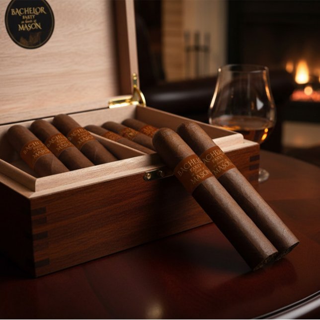 Custom Bachelor Party Cigar Wrap Label (Creator Uploaded)