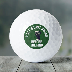 Custom Bachelor Party Favor Golf Trip Groomsmen Balls