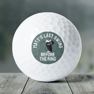 Custom Bachelor Party Favor Golf Trip Groomsmen Balls