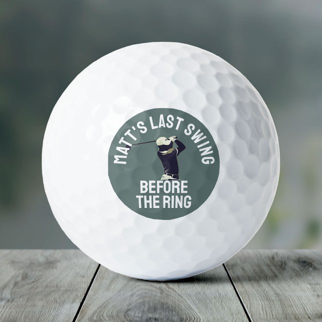 Custom Bachelor Party Favor Golf Trip Groomsmen Balls (Creator Uploaded)