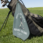 Custom Bachelor Party Favor Golf Trip Groomsmen  Golf Towel<br><div class="desc">Tee off in style with this Bachelor Party "Last Swing Before the Ring" golf towel! A cool,  modern design perfect for the groom’s crew on the course. Customize for a personal touch and a legendary golf trip!</div>