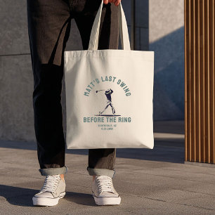 Custom Bachelor Party Favor Golf Trip Groomsmen Tote Bag