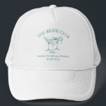 Custom Bachelorette Party Cocktail Social Club Trucker Hat<br><div class="desc">Get the party started with this fun and stylish Custom Bachelorette Party Cocktail Social Club Trucker Hat! Perfect for bachelorette weekends, bridal showers, or girls' night out, this hat adds a personalized touch to your celebration. Featuring a chic cocktail-themed design, you can customize the text to include the bride's name,...</div>