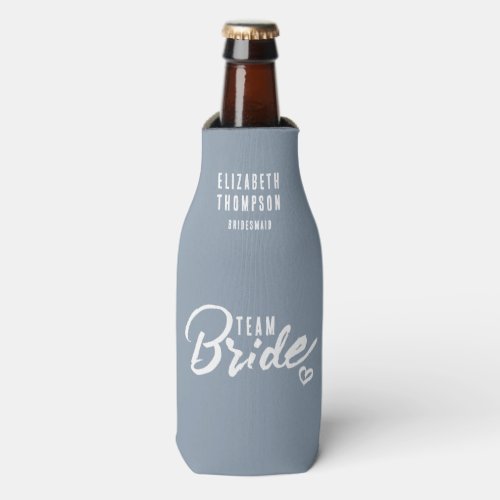 Custom Bachelorette Party Dusty Blue Beer Bottle Cooler