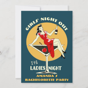 Custom bachelorette party invitation