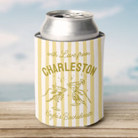 Custom Bachelorette Pastel Stripes Martini Cheers