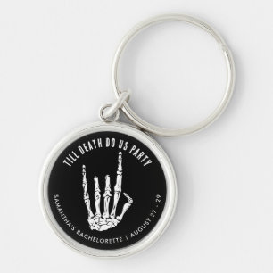 Custom Bachelorette Swag Till Death Do Us Party Keychain