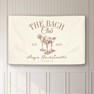 Custom Bachelorette The Bach Club Photo Backdrop Banner