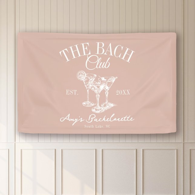 Custom Bachelorette The Bach Club Photo Backdrop Banner (Creator Uploaded)