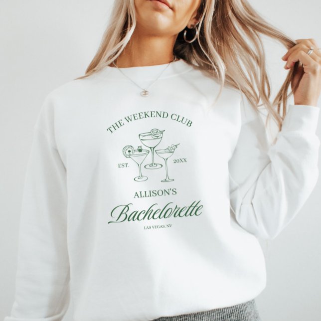 Custom Bachelorette 'Weekend Club' Wedding Sweatshirt (Creator Uploaded)