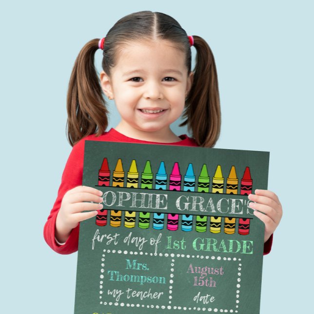 Custom Back to School Sign, First Day of School Photo Print (Creator Uploaded)
