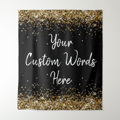 Custom Backdrop Birthday Party Photo Booth Black 