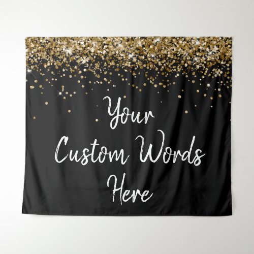 Custom Backdrop Birthday Party Photo Booth Black