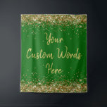 Custom Backdrop Birthday Party Photo Booth Emerald<br><div class="desc">custom backdrop for photo booth,  hen weekend wedding photobooth sparkly,  sweet 16 quinceanera 40th 50th,  sparkle birthday party personalized 30th,  fifteen 15th sweet sixteen 16th,  twenty-fifth 25th twenty first prop,  emerald green gold baby shower,  daughter girl wife twinkle glitter,  granddaughter  boy 5th fifth,  anniversary bridal 20th 10th 80th</div>