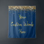 Custom Backdrop Birthday Party Photo Booth Gold<br><div class="desc">custom backdrop for photo booth,  hen weekend wedding photobooth sparkly,  sweet 16 quinceanera 40th 50th,  sparkle birthday party personalized 30th,  fifteen 15th sweet sixteen 16th,  twenty-fifth 25th twenty first prop,  navy blue gold baby shower,  daughter girl wife twinkle glitter,  granddaughter  boy 5th fifth,  anniversary bridal 20th 10th 80th</div>