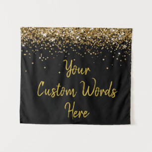 Custom Backdrop Birthday Party Photo Booth Gold