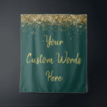 Custom Backdrop Birthday Party Photo Booth Green<br><div class="desc">custom backdrop for photo booth,  hen weekend wedding photobooth sparkly,  sweet 16 quinceanera 40th 50th,  sparkle birthday party personalized 30th,  fifteen 15th sweet sixteen 16th,  twenty-fifth 25th twenty first prop,  hunter green gold baby shower,  daughter girl wife twinkle glitter,  granddaughter  boy 5th fifth,  anniversary bridal 20th 10th 80th</div>