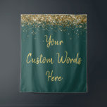 Custom Backdrop Birthday Party Photo Booth Green<br><div class="desc">custom backdrop for photo booth,  hen weekend wedding photobooth sparkly,  sweet 16 quinceanera 40th 50th,  sparkle birthday party personalized 30th,  fifteen 15th sweet sixteen 16th,  twenty-fifth 25th twenty first prop,  hunter green gold baby shower,  daughter girl wife twinkle glitter,  granddaughter  boy 5th fifth,  anniversary bridal 20th 10th 80th</div>