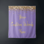 Custom Backdrop Birthday Party Photo Booth Lilac<br><div class="desc">custom backdrop for photo booth,  hen weekend wedding photobooth sparkly,  sweet 16 quinceanera 40th 50th,  sparkle birthday party personalized 30th,  fifteen 15th sweet sixteen 16th,  twenty-fifth 25th twenty first prop,  lilac purple gold baby shower,  daughter girl wife twinkle glitter,  granddaughter son boy 5th fifth,  anniversary bridal 20th 10th 80th</div>