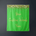 Custom Backdrop Birthday Party Photo Booth Lime<br><div class="desc">custom backdrop for photo booth,  hen weekend wedding photobooth sparkly,  sweet 16 quinceanera 40th 50th,  sparkle birthday party personalized 30th,  fifteen 15th sweet sixteen 16th,  twenty-fifth 25th twenty first prop,  lime green gold baby shower,  daughter girl wife twinkle glitter,  granddaughter son boy 5th fifth,  anniversary bridal 20th 10th 80th</div>
