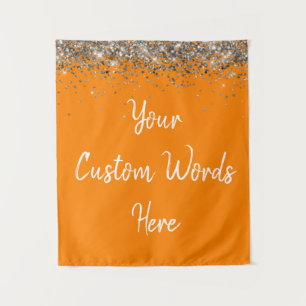 Custom Backdrop Birthday Party Photo Booth Orange