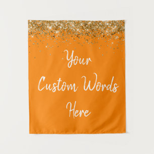 Custom Backdrop Birthday Party Photo Booth Orange