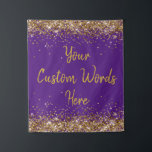 Custom Backdrop Birthday Party Photo Booth Purple<br><div class="desc">custom backdrop for photo booth,  birthday party twinkle 15th 18th,  glitter anniversary sweet 16 16th,  personalized 30th 21st 25th 35th,  bridal shower hen do wedding,  boy son man husband daughter,  girl wife prop bachelorette sparkle,  quinceanera 40th 50th 60th 70th,  bride sparkly vow renewal graduation,  10th grad royal purple gold</div>