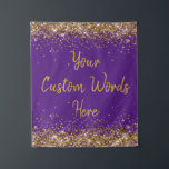 Custom Backdrop Birthday Party Photo Booth Purple<br><div class="desc">custom backdrop for photo booth,  birthday party twinkle 15th 18th,  glitter anniversary sweet 16 16th,  personalized 30th 21st 25th 35th,  bridal shower hen do wedding,  boy son man husband daughter,  girl wife prop bachelorette sparkle,  quinceanera 40th 50th 60th 70th,  bride sparkly vow renewal graduation,  10th grad royal purple gold</div>