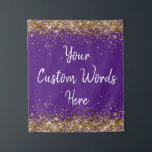 Custom Backdrop Birthday Party Photo Booth Purple<br><div class="desc">custom backdrop for photo booth,  birthday party twinkle 15th 18th,  glitter anniversary sweet 16 16th,  personalized 30th 21st 25th 35th,  bridal shower hen do wedding,  boy son man husband daughter,  girl wife prop bachelorette sparkle,  quinceanera 40th 50th 60th 70th,  bride sparkly vow renewal graduation,  10th grad purple white gold</div>