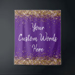 Custom Backdrop Birthday Party Photo Booth Purple<br><div class="desc">custom backdrop for photo booth,  birthday party twinkle 15th 18th,  glitter anniversary sweet 16 16th,  personalized 30th 21st 25th 35th,  bridal shower hen do wedding,  boy son man husband daughter,  girl wife prop bachelorette sparkle,  quinceanera 40th 50th 60th 70th,  bride sparkly vow renewal graduation,  10th grad purple white gold</div>
