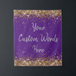 Custom Backdrop Birthday Party Photo Booth Purple<br><div class="desc">custom backdrop for photo booth,  birthday party twinkle 15th 18th,  glitter anniversary sweet 16 16th,  personalized 30th 21st 25th 35th,  bridal shower hen do wedding,  boy son man husband daughter,  girl wife prop bachelorette sparkle,  quinceanera 40th 50th 60th 70th,  bride sparkly vow renewal graduation,  grad royal purple gold silver</div>