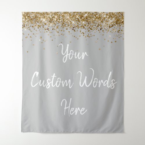 Custom Backdrop Birthday Party Photo Booth Silver