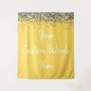 Custom Backdrop Birthday Party Photo Booth Yellow