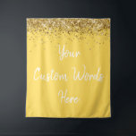 Custom Backdrop Birthday Party Photo Booth Yellow<br><div class="desc">custom backdrop for photo booth,  hen weekend wedding photobooth sparkly,  sweet 16 quinceanera 40th 50th,  sparkle birthday party personalized 30th,  fifteen 15th sweet sixteen 16th,  twenty-fifth 25th twenty first prop,  mustard yellow gold baby shower,  daughter girl wife twinkle glitter,  granddaughter son boy 5th fifth,  anniversary bridal 20th 10th 80th</div>