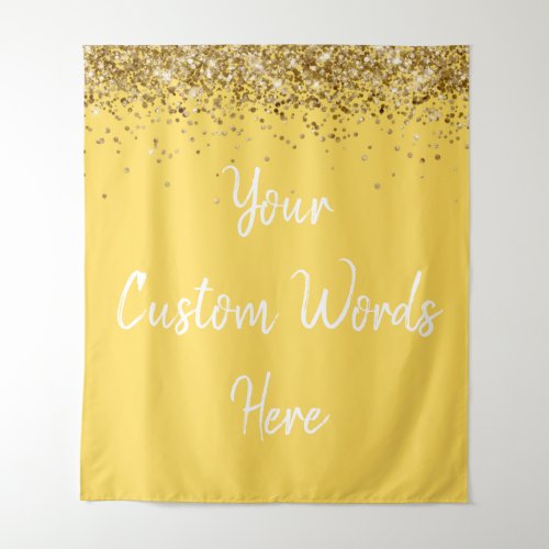 Custom Backdrop Birthday Party Photo Booth Yellow