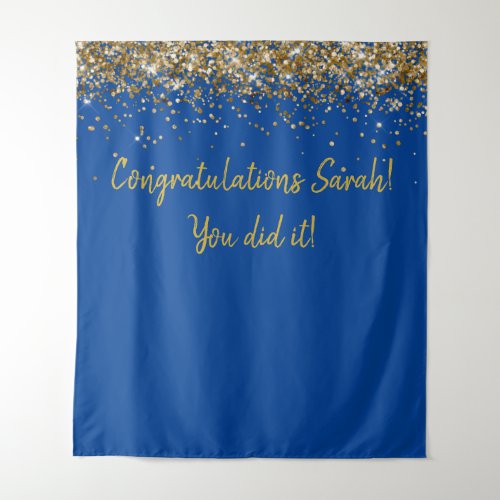 Custom Backdrop Graduation Party Photo Booth Gold