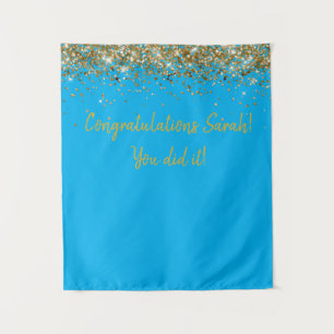 Custom Backdrop Graduation Party Photo Booth Gold