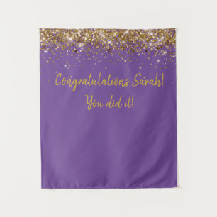 Custom Backdrop Graduation Party Photo Booth Gold