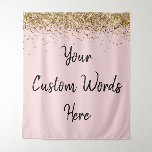 Custom Backdrop Personalized Photo Prop Blush Pink